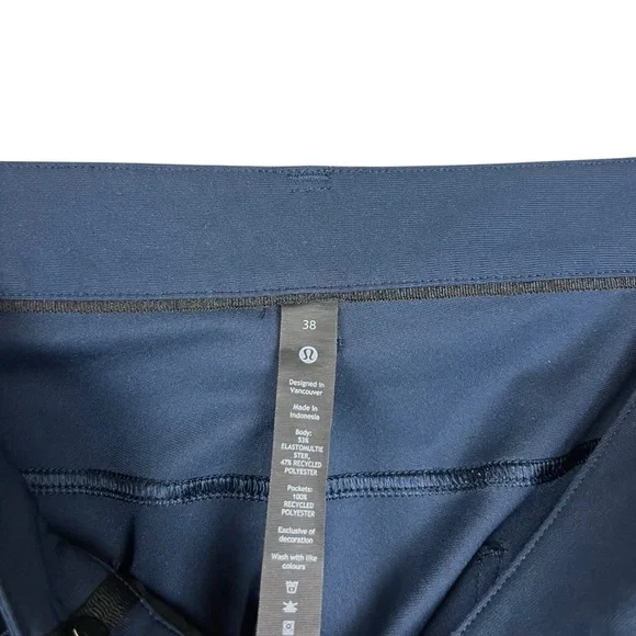 Lululemon Men’s ABC 5 Pocket‎ Slim Fit Navy Pants SZ 38 - Picture 6 of 7